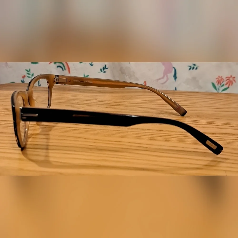 EUC Marius Morel 18801821M Mocha & Black Casual Neutral Reading Glasses Frame